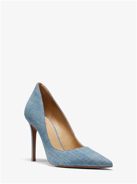 michael kors keke denim pump|MICHAEL Michael Kors Keke Pumps .